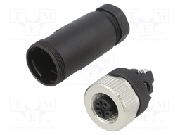 Plug; M12; PIN: 5; female; A code-DeviceNet / CANopen; for cable