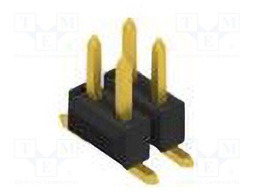 Connector: pin strips; pin header; male; PIN: 4; 2.54mm; SMT; 2x2