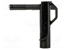 Adapter; 4A; 1.5kV; black; banana 4mm socket; Features: magnetic