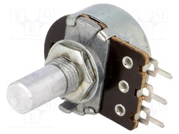 Potentiometer: shaft; single turn; 47kΩ; 200mW; ±20%; THT; 6mm