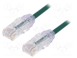 Patch cord; TX6-28™,U/UTP; 6; stranded; Cu; LSZH; green; Len: 3m