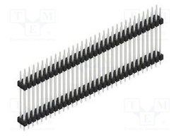 Connector: pin strips; pin header; male; PIN: 64; 2.54mm; THT; 2x32