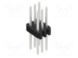 Connector: pin strips; pin header; male; PIN: 6; 1.27mm; THT; 2x3