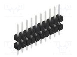 Connector: pin strips; pin header; male; PIN: 10; 2.54mm; THT; 1x10