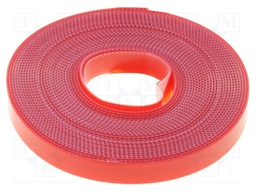Tape: velcro; W: 9mm; L: 5m; D: 0.25mm; acrylic; transparent; -30÷90°C