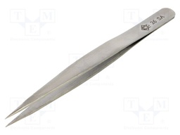 Tweezers; 135mm; for precision works; Blade tip shape: flat