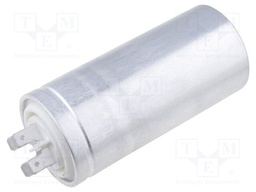 Capacitor: polypropylene; motors, run; 20uF; 475V; 10000h; 6.3mm