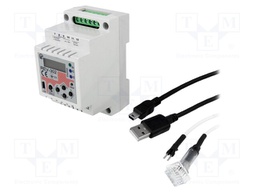 Timer; Range: 1÷1200s; DPDT; 8÷30VDC; DIN; OUT 1: 16A