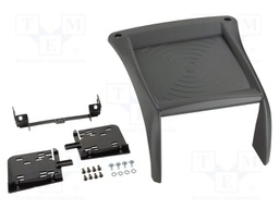 Radio frame; Citroën,Fiat,Peugeot; 2 DIN; anthracite