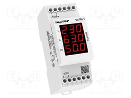 Meter: network parameters; for DIN rail mounting; LED x3; IP20