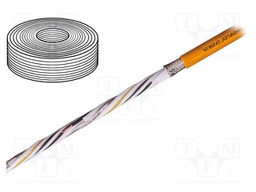 Wire: servo drive; chainflex® CF210.UL; orange; stranded; Cu; PVC