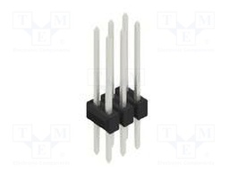 Connector: pin strips; pin header; male; PIN: 6; 2.54mm; THT; 2x3