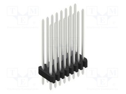 Connector: pin strips; pin header; male; PIN: 16; 1.27mm; THT; 2x8