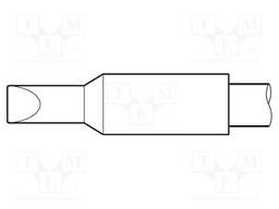 Tip; chisel; 5x1.2mm; longlife