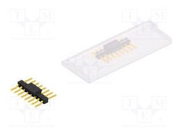 Connector: pin strips; pin header; male; PIN: 8; 2.54mm; SMT; 1x8