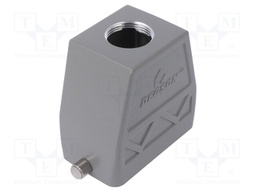 Enclosure: for HDC connectors; size D10B; for cable; for latch