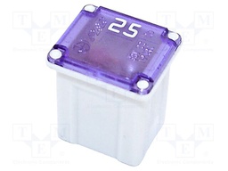 Fuse: fuse; 25A; 58VDC; automotive; 14.1mm; 14.1x12x15.9mm