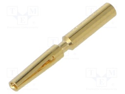 Contact; female; 1mm; gold-plated; 0.25÷0.5mm2; crimped; for cable
