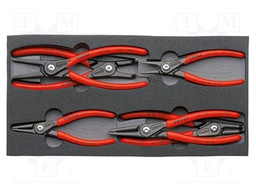 Kit: pliers; in a foam tray