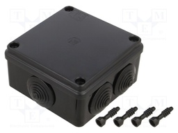 Enclosure: junction box; X: 100mm; Y: 100mm; Z: 50mm; IP65; black