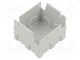 Enclosure: junction box; 55mm; plaster embedded; plastic; grey