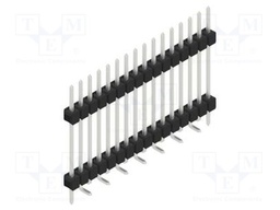 Connector: pin strips; pin header; male; PIN: 16; 2.54mm; SMT; 1x16