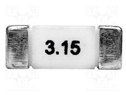 Fuse: fuse; quick blow; 5A; 350VAC; 500VDC; soldered,SMD; ceramic