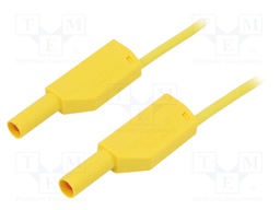 Test lead; PVC; 2m; yellow; 19A; 1kV; Cond.cross sec: 1mm2