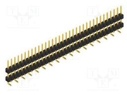 Connector: pin strips; pin header; male; PIN: 34; 2.54mm; SMT; 1x34