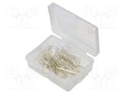 Kit: LED; 3mm; THT; 50pcs; white warm; 3÷15V; plastic box; 7.5mA; 40°