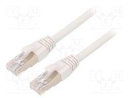Patch cord; ETHERLINE® Cat.6a,S/FTP; 6a; stranded; Cu; LSZH; white