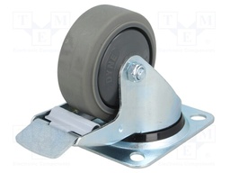 Transport wheel; Ø: 80mm; W: 32mm; H: 105mm; torsional with lock