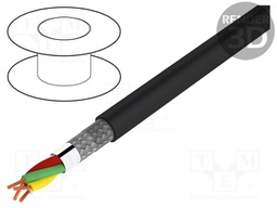 Wire: DMX; Core: stranded; 4x0,34mm2; Ø7mm; 110Ω; -25÷70°C; Core: Cu