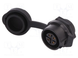 Socket; Connector: circular; size 16; 02; female; PIN: 4; for latch