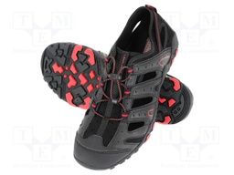 Sandals; Size: 41; black-red; knitwear; TREKKING