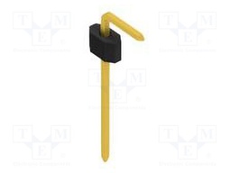 Connector: pin strips; pin header; male; PIN: 1; 1.27mm; THT; 1x1