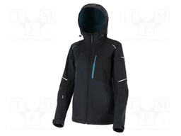 Soft-shell jacket; Size: M; black; women's,with a hood; 280g/m2