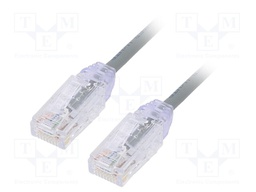 Patch cord; TX6-28™,U/UTP; 6; stranded; Cu; LSZH; grey; Len: 5m