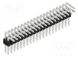 Connector: pin strips; pin header; male; PIN: 40; 1.27mm; THT; 2x20