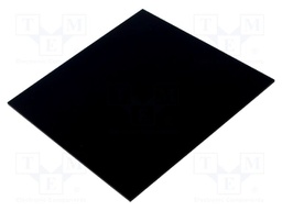 Accessories: decorative panel; black; plexiglass PMMA