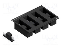 Connector: pin strips; pin header; male; PIN: 18; 2.54mm; SMT; 2x9
