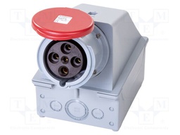 Connector: AC supply 3-phase; socket; female; screw terminal