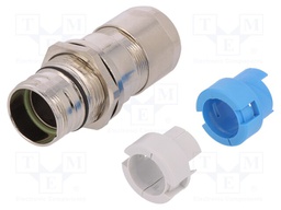 Enclosure: for circular connectors; external thread; straight