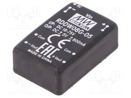 Converter: DC/DC; 8W; Uin: 18÷75V; Uout: 5VDC; Uout2: -5VDC; DIP24