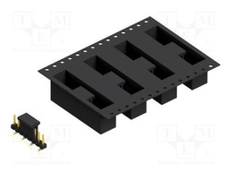 Connector: pin strips; pin header; male; PIN: 8; 2.54mm; SMT; 1x8