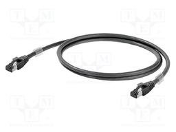 Patch cord; S/FTP; Cat 6a; RJ45,both sides; stranded; Cu; 0.5m