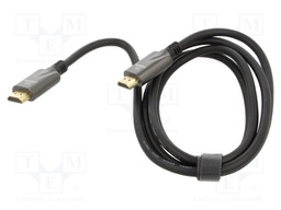 Cable; HDCP 2.2,HDMI 2.1; HDMI plug,both sides; textile; 2m