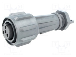 Connector: circular; plug; female; PIN: 3; EXPlora; Contacts: brass