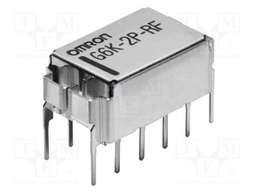 Relay: electromagnetic; DPDT; Ucoil: 24VDC; Icontacts max: 1A; PCB
