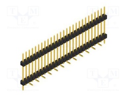 Connector: pin strips; pin header; male; PIN: 27; 2.54mm; SMT; 1x27